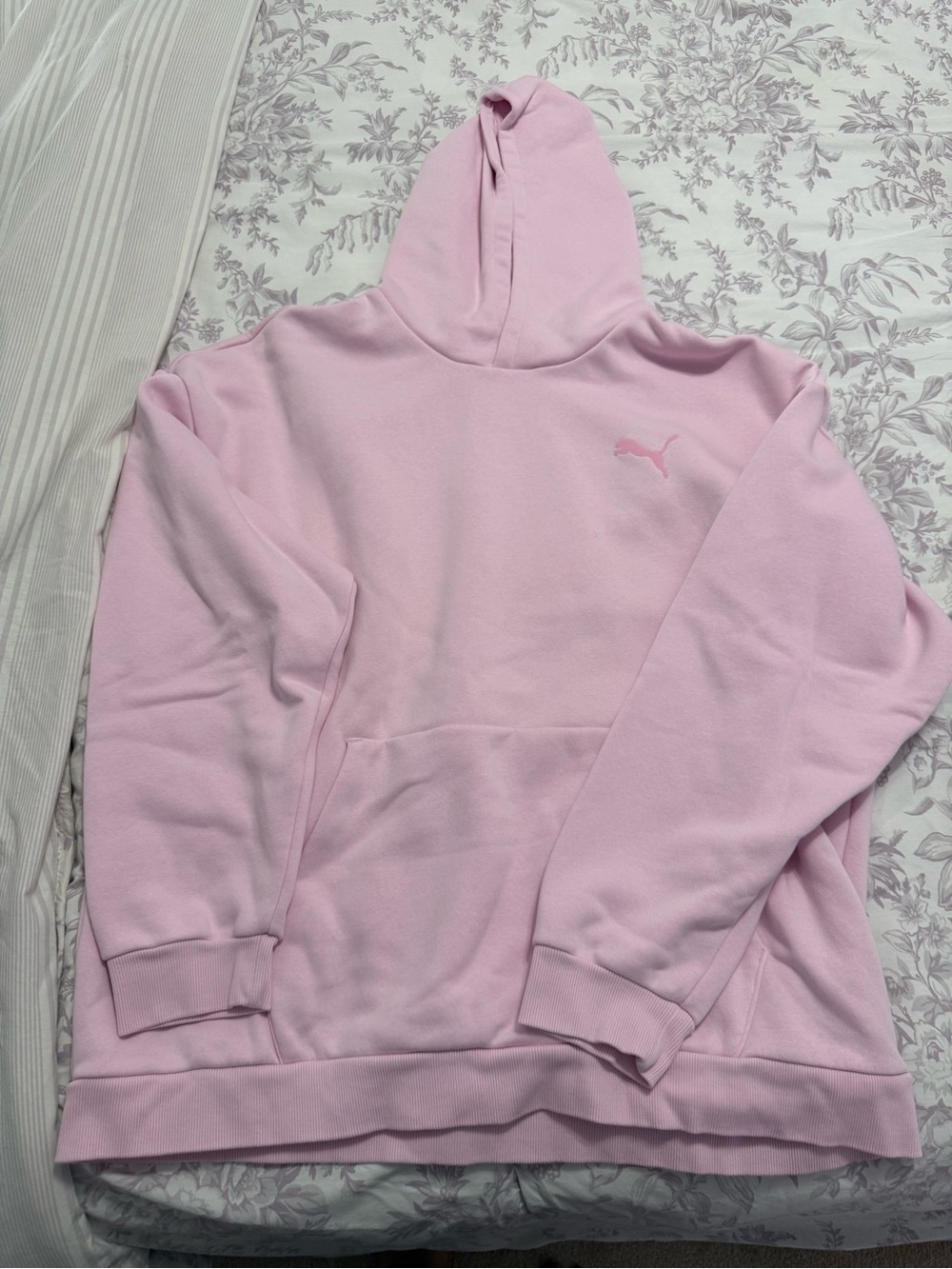 Puma Women's Light Pink Hooded Pullover